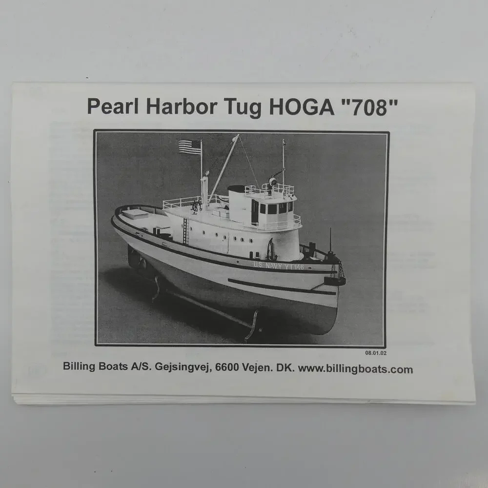 Billing Boats HOGA No.708 Pearl Harbor Tug 1:50 Wooden Model Kit Open Box